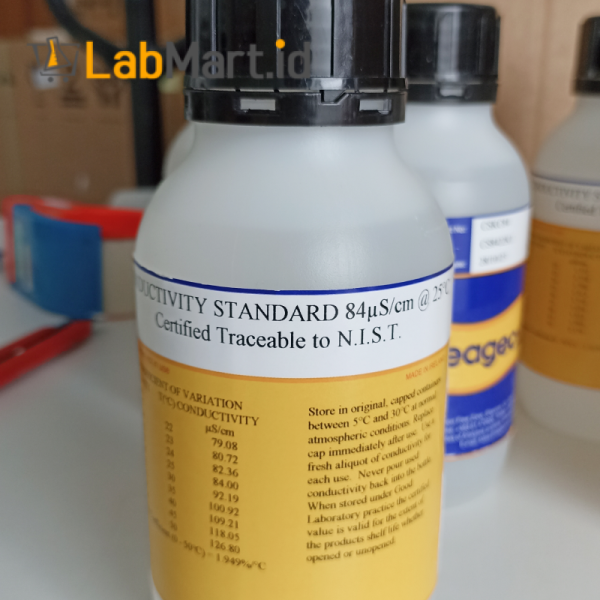 jual conductivity standard 84 uS cm 500 ml Reagecon