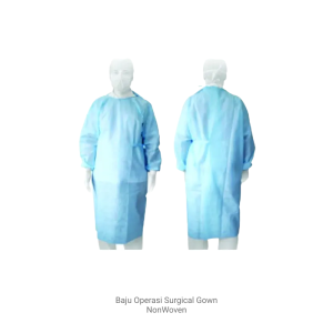 jual baju surgical gown operasi biru