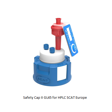 Safety Cap II GL45 for HPLC SCAT Europe
