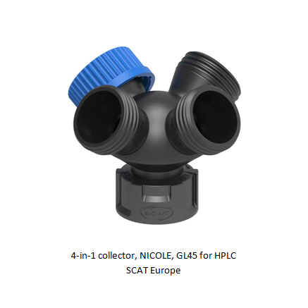 4-in-1 collector, NICOLE, GL45 for HPLC SCAT Europe