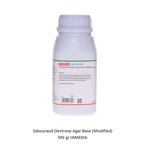 Sabouraud Dextrose Agar Base (Modified) 500 gr HIMEDIA
