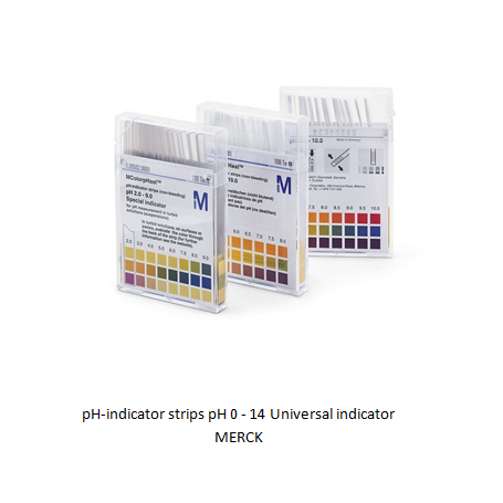 pH-indicator strips pH 0 - 14 Universal indicator MERCK