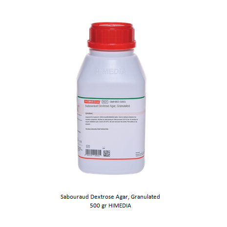 Sabouraud Dextrose Agar, Granulated 500 gr HIMEDIA