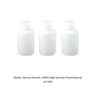 Bottle, Narrow Mouth, HDPE (High Density Polyethylene) AS ONE
