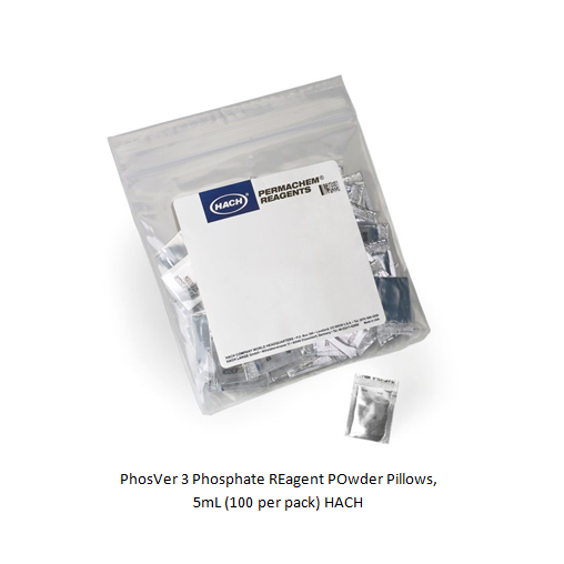 PhosVer 3 Phosphate REagent POwder Pillows, 5mL (100 per pack) HACH
