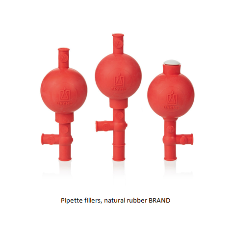 Pipette fillers, natural rubber BRAND