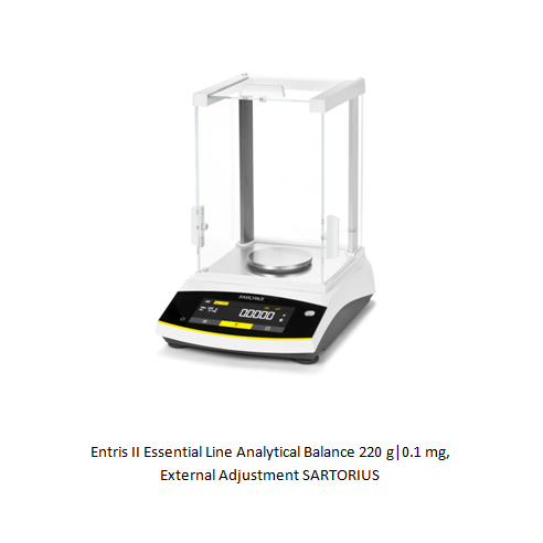 Entris II Essential Line Analytical Balance 220 g|0.1 mg, External Adjustment SARTORIUS