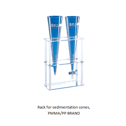 Rack for sedimentation cones, PMMA/PP BRAND