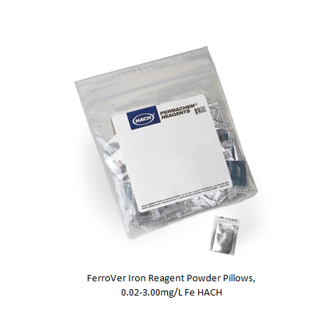 FerroVer Iron Reagent Powder Pillows, 0.02-3.00mg/L Fe HACH