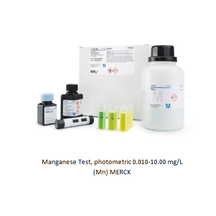 Manganese Test, photometric 0.010-10.00 mg/L (Mn) MERCK