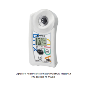 Digital Brix Acidity Refractometer (Multifruit) Master Kit PAL-BX/ACID F5 ATAGO