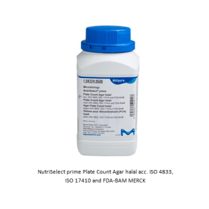 NutriSelect prime Plate Count Agar halal acc. ISO 4833, ISO 17410 and FDA-BAM MERCK