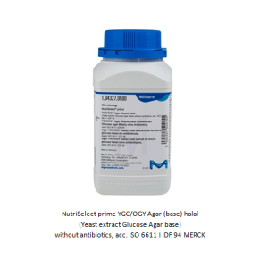 NutriSelect prime YGC/OGY Agar (base) halal (Yeast extract Glucose Agar base) without antibiotics, acc. ISO 6611 I IDF 94 MERCK