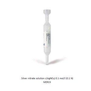 Silver nitrate solution c(AgNO₃) 0.1 mol/l (0.1 N) MERCK