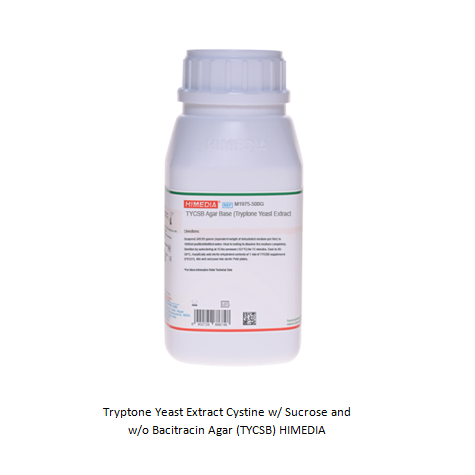 Tryptone Yeast Extract Cystine w/ Sucrose and w/o Bacitracin Agar (TYCSB) HIMEDIA
