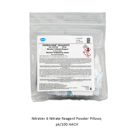 NitraVer 6 Nitrate Reagent Powder Pillows, pk/100 HACH