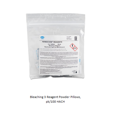 Bleaching 3 Reagent Powder Pillows, pk/100 HACH