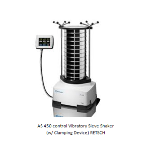 AS 450 control Vibratory Sieve Shaker (w/ Clamping Device) RETSCH