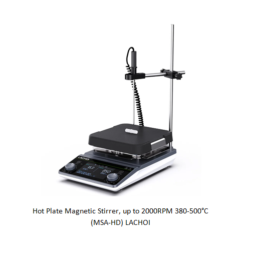 Hot Plate Magnetic Stirrer, up to 2000RPM 380-500°C (MSA-HD) LACHOI